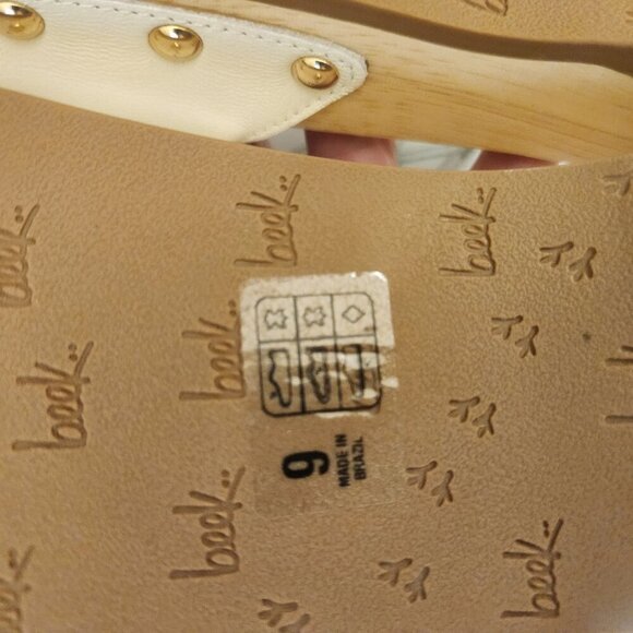 Anthropologie Beek Woodstar Slide Clogs. Leather. Cream/Off white. NWT. Size 9 - Picture 9 of 9